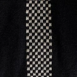 Habitat Woven Stripe Pack Of 2 Seat Cushion - Black -Habitat Furni Sales 1402353 R B001