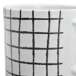 Habitat Grid Set Of 4 Mugs - White 4 Habitat Grid Set Of 4 Mugs - White -Habitat Furni Sales 1402944 R Z003A