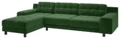 Habitat Hendricks Left Hand Corner Chaise Sofa - Moss Green