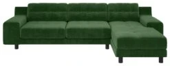 Habitat Hendricks Velvet Corner Chaise Sofa - Moss Green -Habitat Furni Sales 1480825 R Z002A