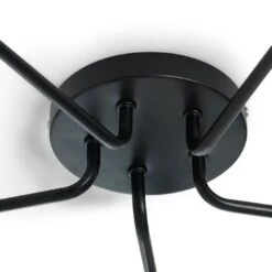 Habitat Rayner Steel 5 Light LED Flush Ceiling Light - Black -Habitat Furni Sales 1518261 R Z004A