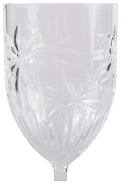 Habitat Palm Design Transparent Wine Glass - Pack Of 4 -Habitat Furni Sales 1933190 R Z005A