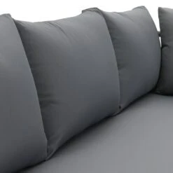 Habitat Habtat Somerset 5 Seater Metal Garden Corner Sofa Set - Grey -Habitat Furni Sales 1935246 R Z007A