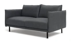 Habitat Moore Leather 2 Seater Sofa - Dark Grey -Habitat Furni Sales 1952470 R Z005A