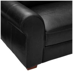 Habitat Salisbury Leather Left Hand Corner Sofa - Black -Habitat Furni Sales 1954526 R Z009A
