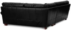 Habitat Salisbury Leather Left Hand Corner Sofa - Black -Habitat Furni Sales 1954526 R Z014A