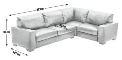 Habitat Eton Leather Left Hand Corner Sofa - Tan -Habitat Furni Sales 1958278 R Z020A