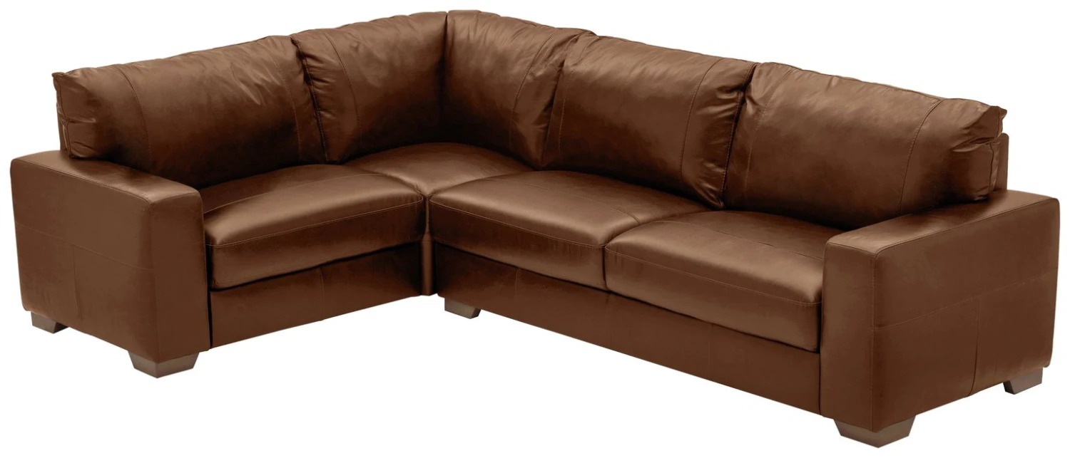 Habitat Eton Leather Right Hand Corner Sofa - Tan Habitat Eton Leather Right Hand Corner Sofa - Tan -Habitat Furni Sales 1958285 R Z001A