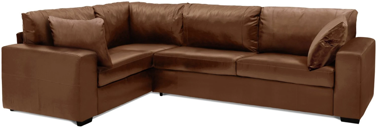 Habitat Eton Leather Right Hand Corner Sofa - Tan Habitat Eton Leather Right Hand Corner Sofa - Tan -Habitat Furni Sales 1958285 R Z002A