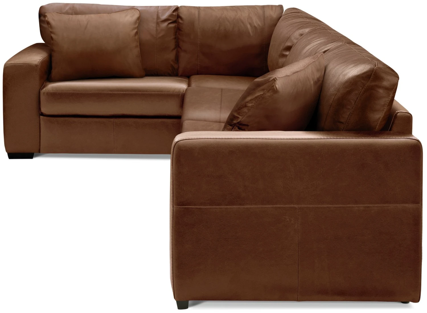 Habitat Eton Leather Right Hand Corner Sofa - Tan Habitat Eton Leather Right Hand Corner Sofa - Tan -Habitat Furni Sales 1958285 R Z003A