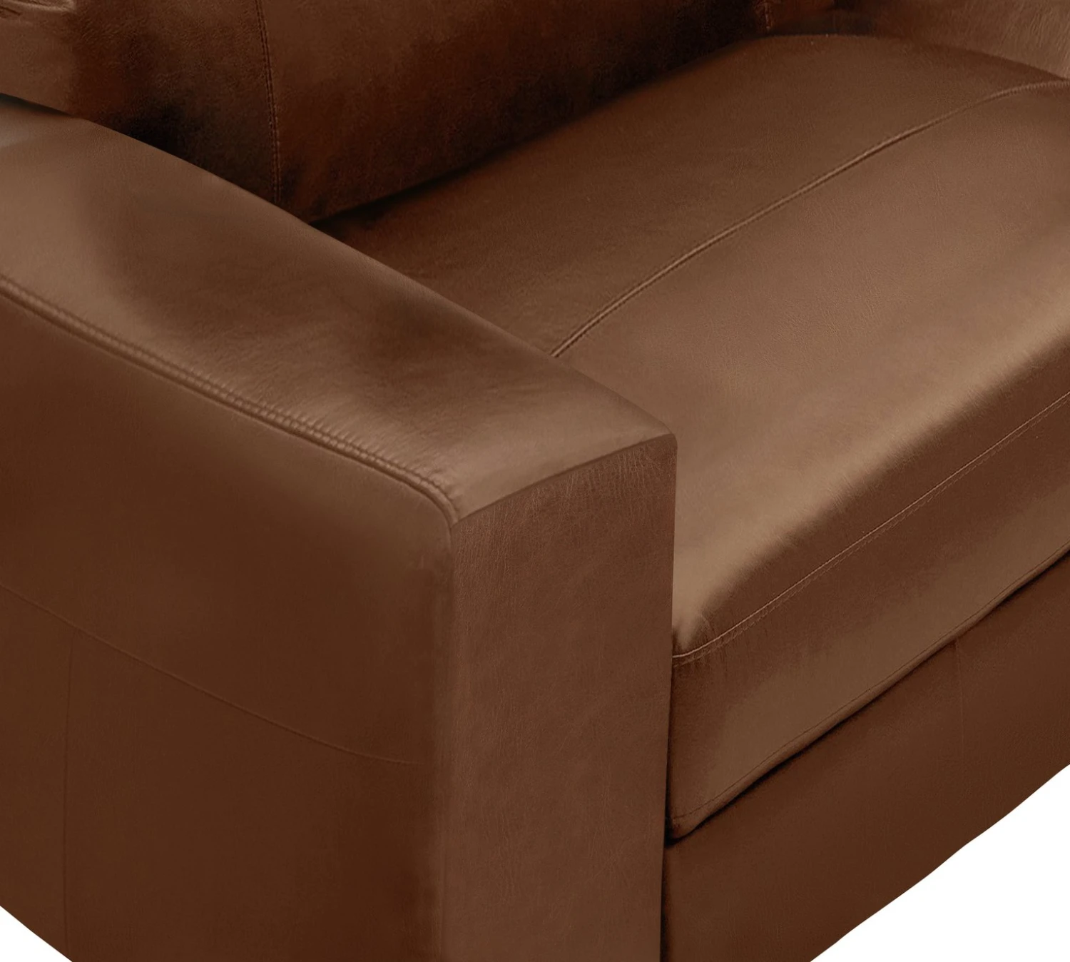 Habitat Eton Leather Right Hand Corner Sofa - Tan Habitat Eton Leather Right Hand Corner Sofa - Tan -Habitat Furni Sales 1958285 R Z009A