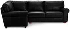Habitat Salisbury Leather Right Hand Corner Sofa - Black -Habitat Furni Sales 1958319 R Z002A