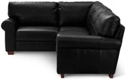 Habitat Salisbury Leather Right Hand Corner Sofa - Black -Habitat Furni Sales 1958319 R Z003A