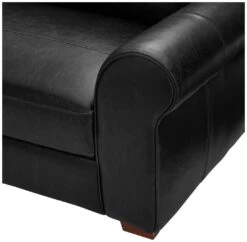 Habitat Salisbury Leather Right Hand Corner Sofa - Black -Habitat Furni Sales 1958319 R Z009A