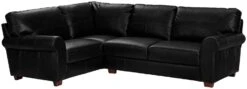 Habitat Salisbury Leather Right Hand Corner Sofa - Black -Habitat Furni Sales 1958319 R Z015A