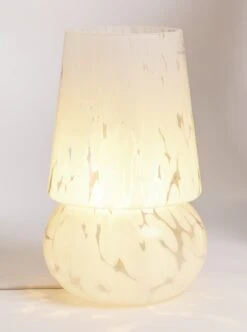 Habitat Rahnn Confetti Glass Table Lamp - White -Habitat Furni Sales 1970421 R Z002A
