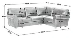 Habitat Salisbury Leather Left Hand Corner Sofa - Tan -Habitat Furni Sales 1995183 R E001