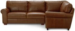 Habitat Salisbury Leather Left Hand Corner Sofa - Tan -Habitat Furni Sales 1995183 R Z002A
