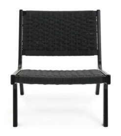 Habitat Faro Woven Paper Rope And Oak Accent Chair - Black 4 Habitat Faro Woven Paper Rope And Oak Accent Chair - Black -Habitat Furni Sales 2013112 R Z001A