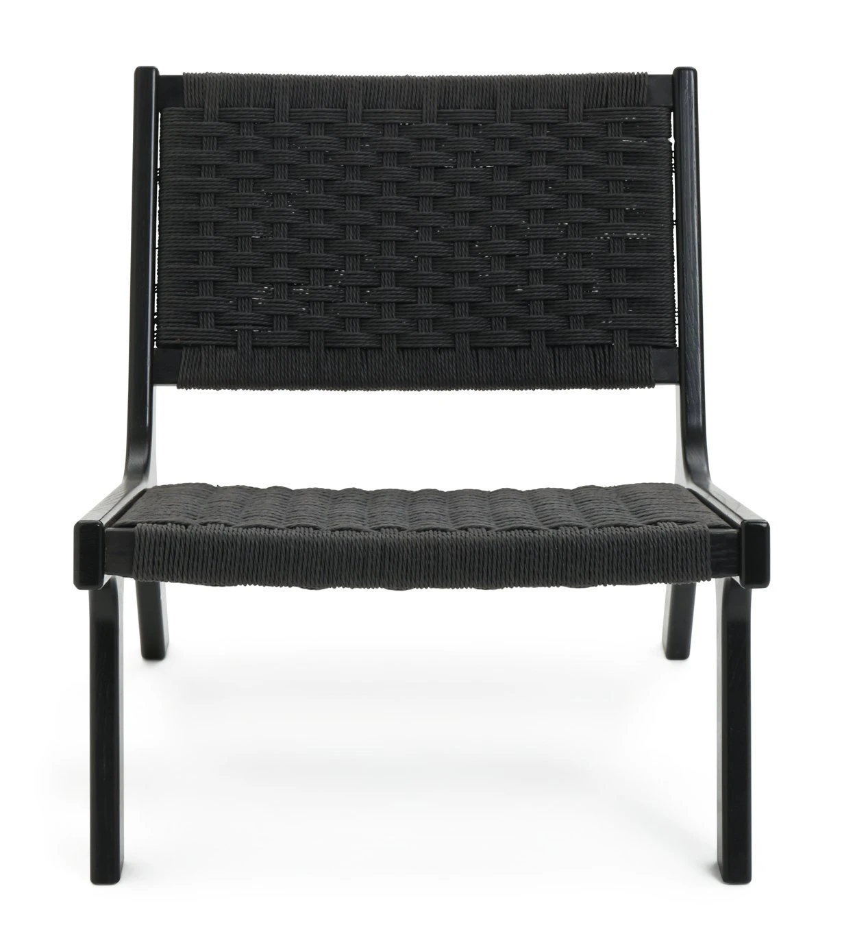 Habitat Faro Woven Paper Rope and Oak Accent Chair - Black Habitat Faro Woven Paper Rope And Oak Accent Chair - Black -Habitat Furni Sales 2013112 R Z001A