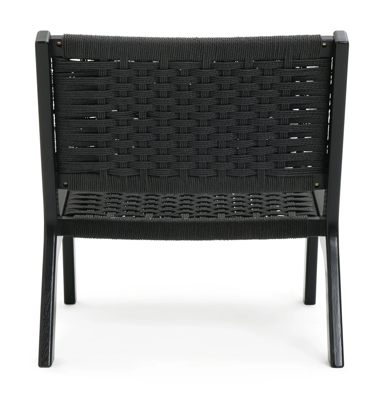 Habitat Faro Woven Paper Rope and Oak Accent Chair - Black Habitat Faro Woven Paper Rope And Oak Accent Chair - Black -Habitat Furni Sales 2013112 R Z003A