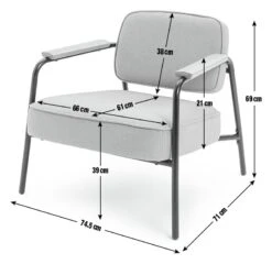 Habitat Jesper Fabric Accent Chair - Grey -Habitat Furni Sales 2016504 R E001