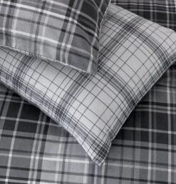 Habitat Grey Brushed Check Bedding Set - Single 3 Habitat Grey Brushed Check Bedding Set - Single -Habitat Furni Sales 2019350 R Z002C