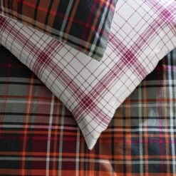 Habitat Red Brushed Check Bedding Set - Single -Habitat Furni Sales 2019408 R Z002C