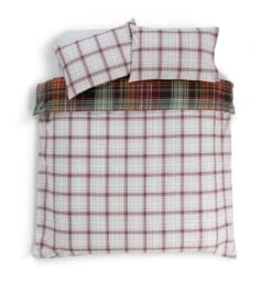 Habitat Red Brushed Check Bedding Set - Single -Habitat Furni Sales 2019408 R Z003A