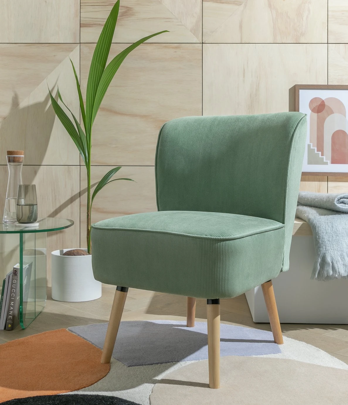 Habitat Eppy Fabric Accent Chair - Mint Green Habitat Eppy Fabric Accent Chair - Mint Green -Habitat Furni Sales 2021018 R Z001C