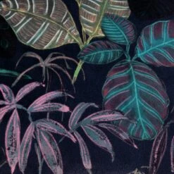 Habitat Botanical Print Velvet Cushion - Multi - 43x43cm 2 Habitat Botanical Print Velvet Cushion - Multi - 43x43cm -Habitat Furni Sales 2062840 R B001