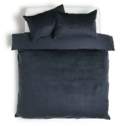 Habitat Plain Velvet Navy Bedding Set - Double -Habitat Furni Sales 2063241 R Z002A