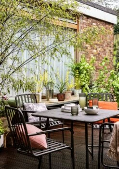 Habitat Indu 4 Seater Metal Patio Set - Black -Habitat Furni Sales 2063746 R Z005C