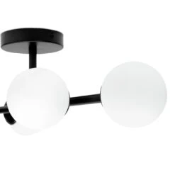 Habitat Opal Metal Bathroom Flush Ceiling Light - Black 3 Habitat Opal Metal Bathroom Flush Ceiling Light - Black -Habitat Furni Sales 2067405 R Z002A