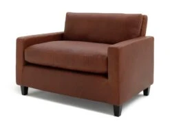 Habitat Chester Leather Cuddle Chair - Tan 4 Habitat Chester Leather Cuddle Chair - Tan -Habitat Furni Sales 2067807 R Z002A