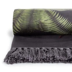 Habitat Graphic Palm Printed Throw - Black - 125X150cm 2 Habitat Graphic Palm Printed Throw - Black - 125X150cm -Habitat Furni Sales 2067869 R Z002A