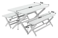 Habitat Folding 4 Seater Steel Dining Set - Green -Habitat Furni Sales 2069908 R E001