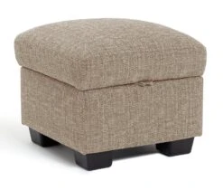 Habitat Lisbon Fabric Storage Footstool - Beige -Habitat Furni Sales 2071130 R Z002A