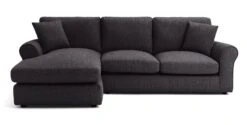 Habitat Lisbon Fabric Left Hand Corner Chaise Sofa- Charcoal 3 Habitat Lisbon Fabric Left Hand Corner Chaise Sofa- Charcoal -Habitat Furni Sales 2078092 R Z002A