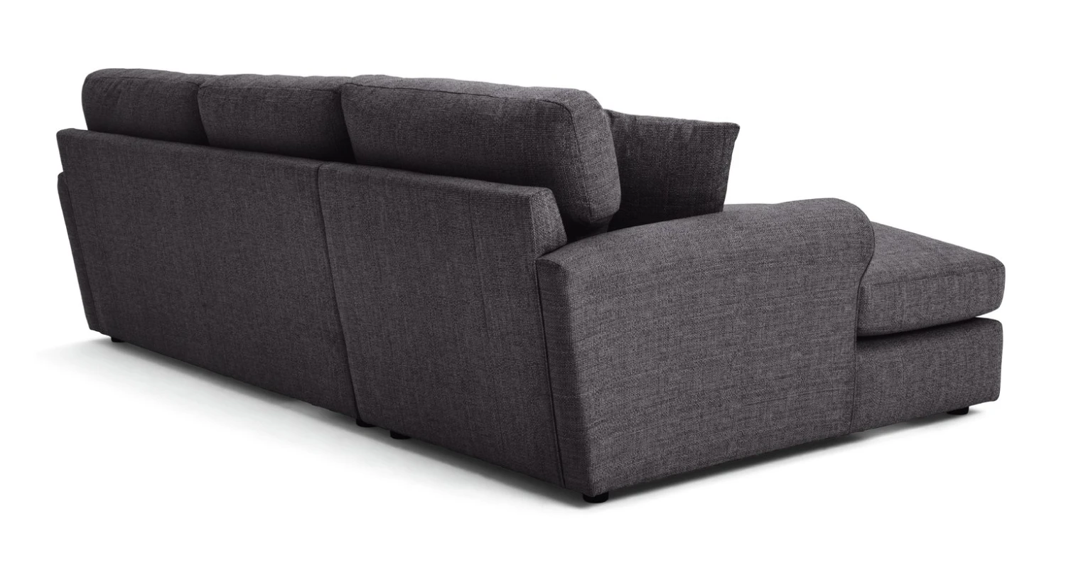 Habitat Lisbon Fabric Left Hand Corner Chaise Sofa- Charcoal Habitat Lisbon Fabric Left Hand Corner Chaise Sofa- Charcoal -Habitat Furni Sales 2078092 R Z004A