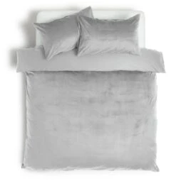 Habitat Plain Velvet Silver Bedding Set - Double -Habitat Furni Sales 2159162 R Z002A