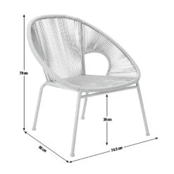 Habitat Nordic Spring Rattan Effect Garden Chair - Grey -Habitat Furni Sales 2159818 R E001