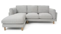 Habitat Salome Fabric Left Hand Corner Chaise Sofa - Grey -Habitat Furni Sales 2207351 R Z002A