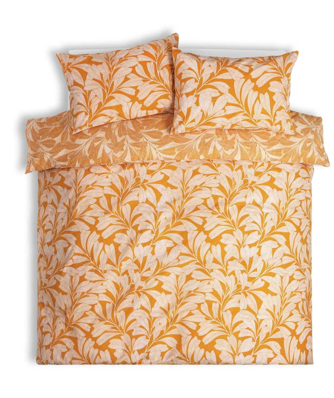 Habitat Cotton Linear Leaf Print Yellow Bedding Set- Single Habitat Cotton Linear Leaf Print Yellow Bedding Set- Single -Habitat Furni Sales 2208972 R Z002A