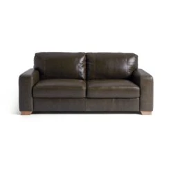 Habitat Eton Leather 3 Seater Sofa - Chocolate -Habitat Furni Sales 2271813 R Z001A