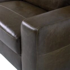 Habitat Eton Leather 3 Seater Sofa - Chocolate -Habitat Furni Sales 2271813 R Z006A