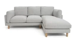 Habitat Salome Fabric Right Hand Corner Chaise Sofa - Grey -Habitat Furni Sales 2654344 R Z003A