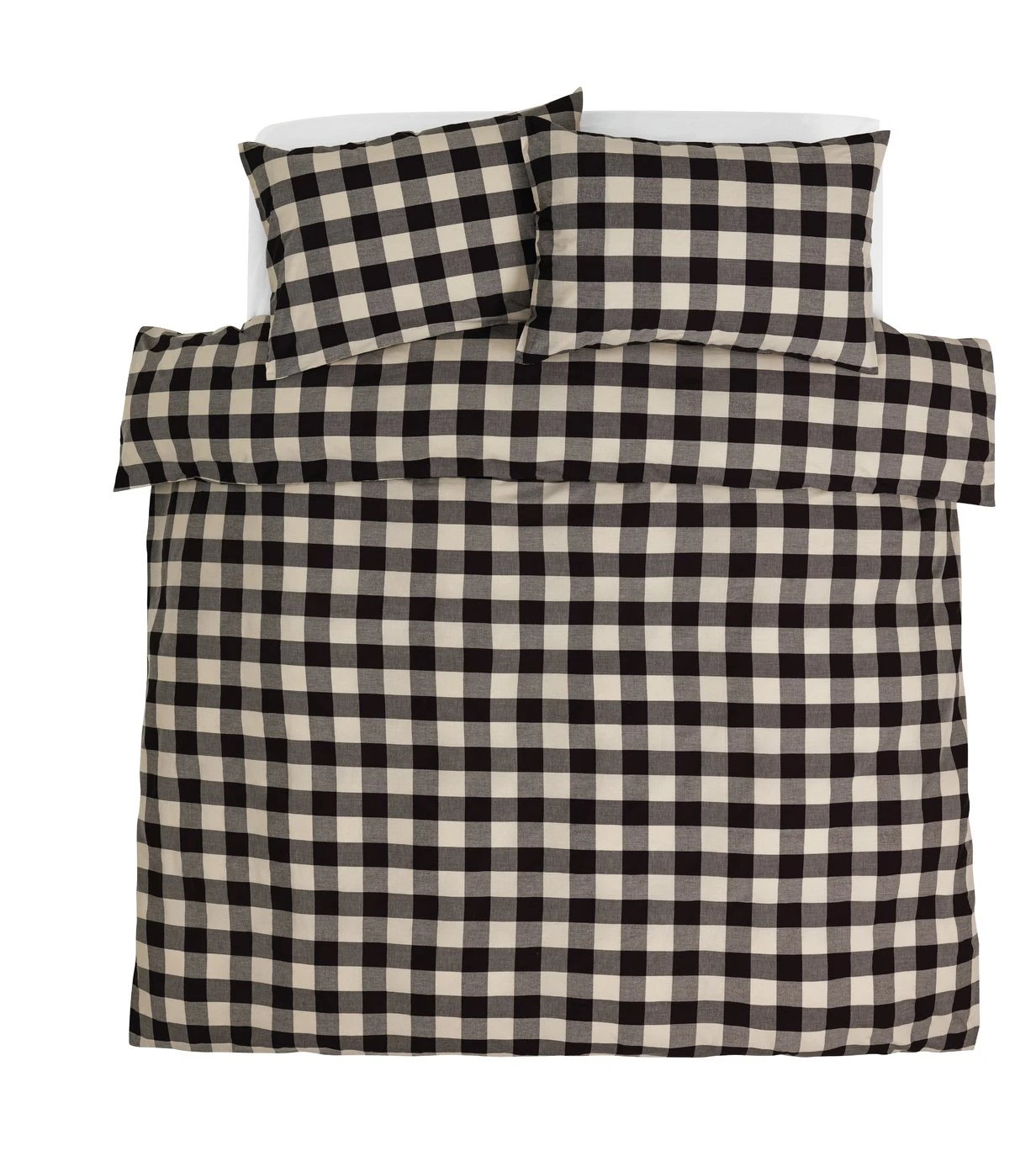 Habitat Gingham Check Black & White Bedding Set - Single Habitat Gingham Check Black & White Bedding Set - Single -Habitat Furni Sales 2656500 R Z002A