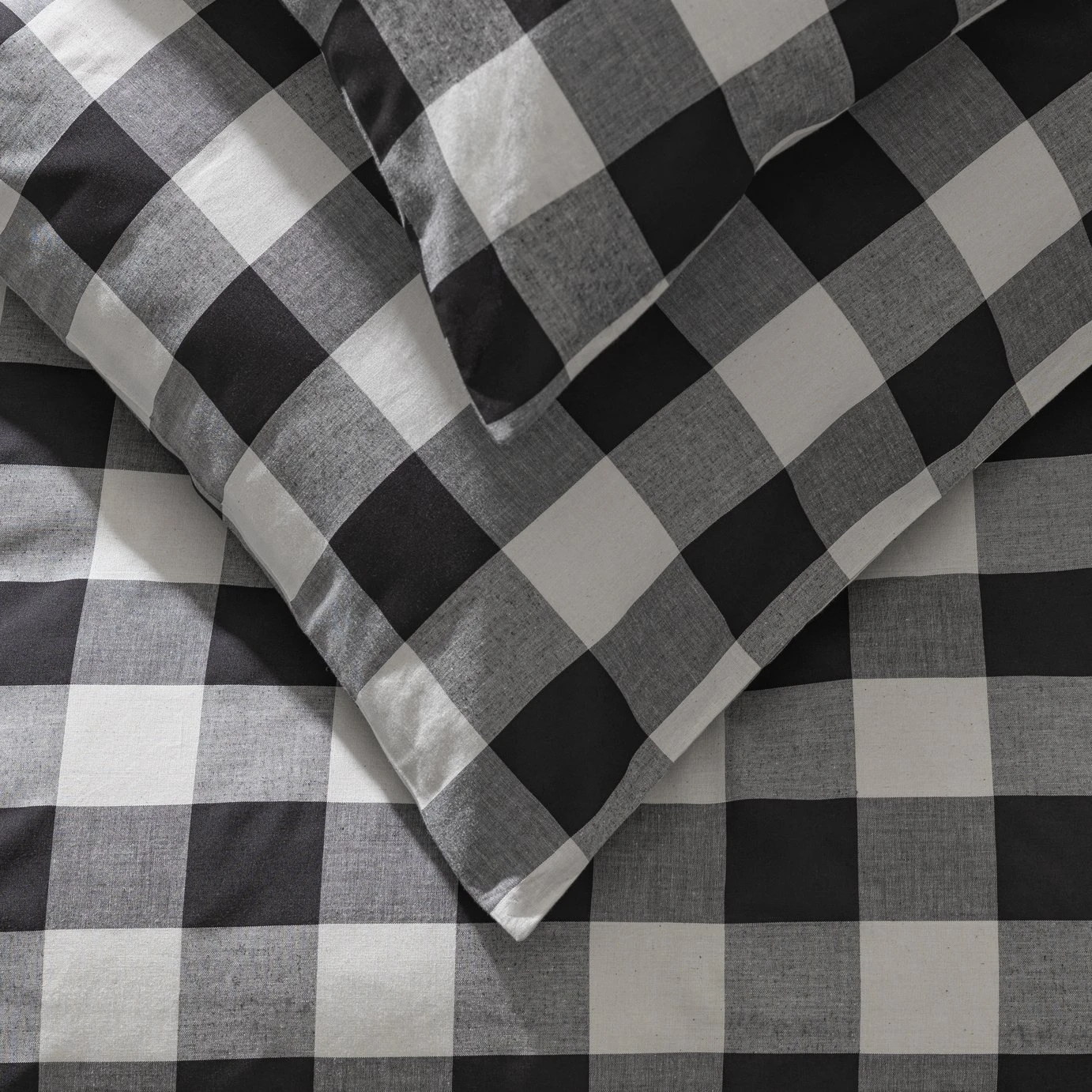 Habitat Gingham Check Black & White Bedding Set - Single Habitat Gingham Check Black & White Bedding Set - Single -Habitat Furni Sales 2656500 R Z002C