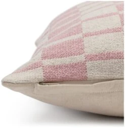 Habitat Checker Board Cushion - White & Pink - 43x43cm -Habitat Furni Sales 2714796 R Z003A